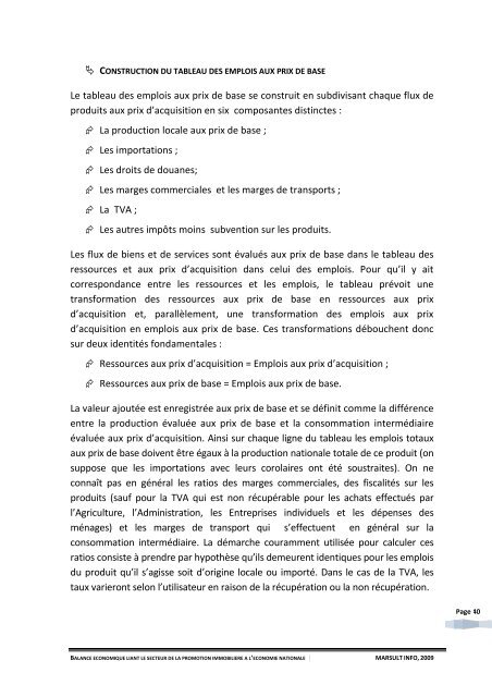 rapport final de la mission - Ministère de l'Habitat, de l'urbanisme et ...