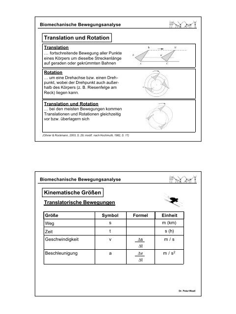 Biomechanische Betrachtungsweise