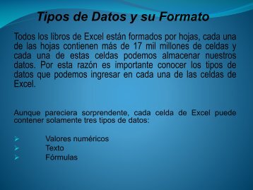 Tipos de datos - PÃ¡ginas Personales UNAM