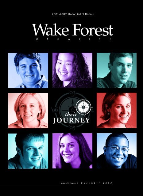 Wake Forest Magazine December 2002 - Past Issues - Wake Forest