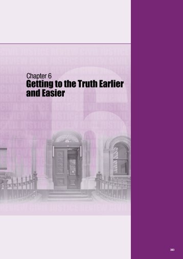 Chapter 6 Getting to the Truth Earlier - Victorian Law Reform ...