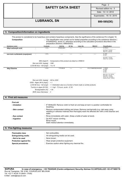 safety data sheet - Castle Malting