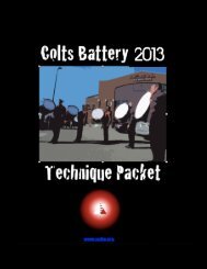 Cymbals Technique Packet - Colts