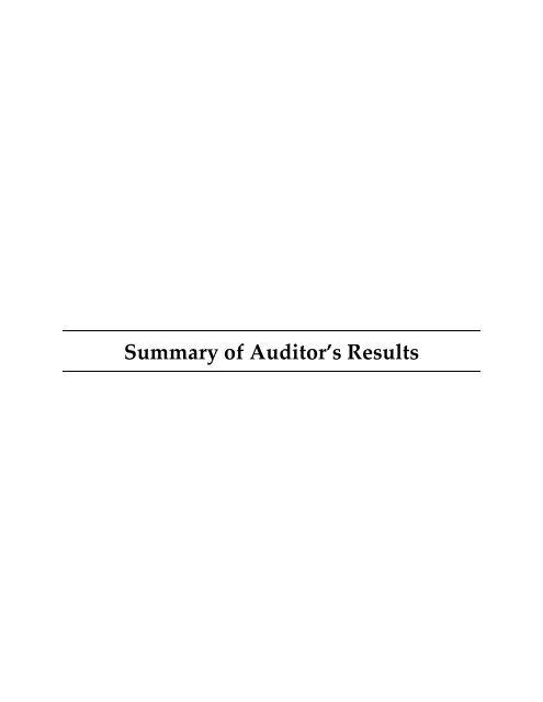 Single Audit Report Fiscal Year Ended June 30, 2012 - State ...