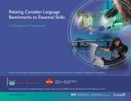 Baseline: ES Level 1 - Canadian Language Benchmarks' Essential ...