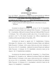 GO (MS) No. 216 /11/Law - Kerala