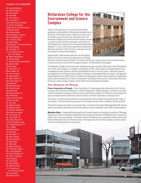 2010-2011 Annual Report - University of Winnipeg