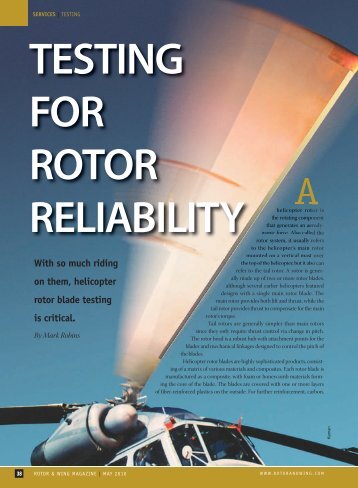 TESTING FOR ROTOR RELIABILITY - ABAG