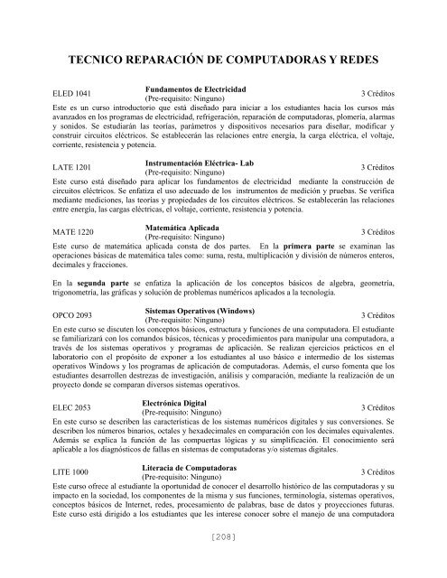 CatÃ¡logo 2013 - 2014 EspaÃ±ol - Instituto de Banca y Comercio