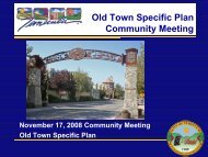 Old Town Specific Plan - City of Temecula
