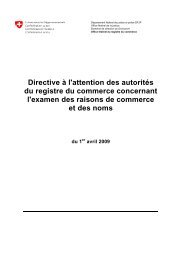 Directive à l'attention des autorités du registre du ... - admin.ch