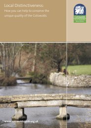 to see a general guide about local distinctiveness in the AONB.