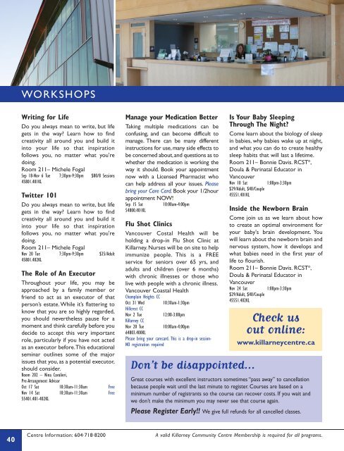 FALL 2012 RECREATION GUIDE - City of Vancouver