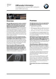 USB product information - BMW-a