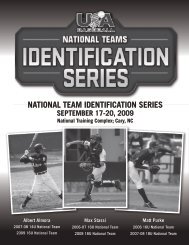 NatioNal Team IdeNtificatioN SerieS September 17 ... - USA Baseball