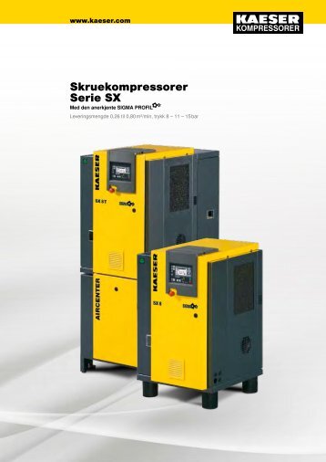 Skruekompressorer Serie SX - KAESER Kompressorer