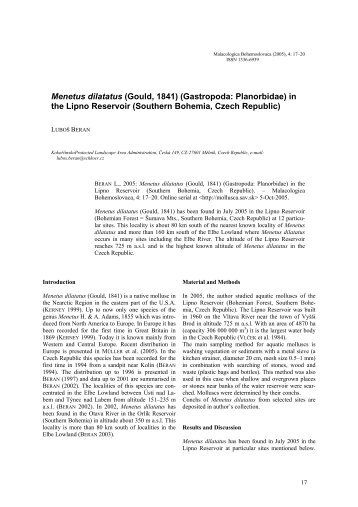 Menetus dilatatus (Gould, 1841) (Gastropoda: Planorbidae) in the ...