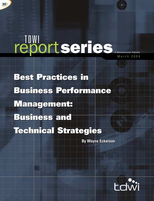 Best Practices in Business Performance Management ... - Olap.it