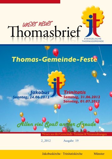 Gemeindebrief als pdf-Datei - Evangelische Thomasgemeinde