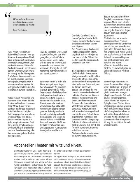 Ausgabe 1210.pdf - Theater-Zytig