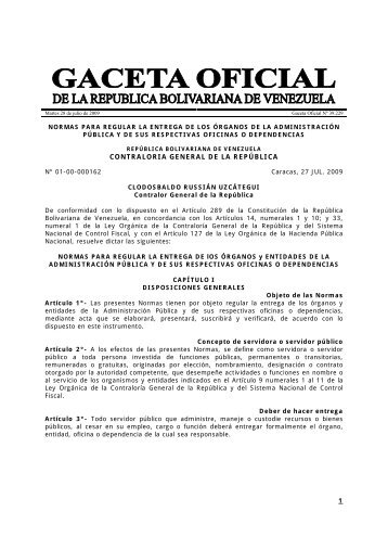 CONTRALORIA GENERAL DE LA REPÚBLICA - Contraloría ...