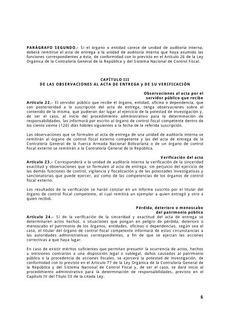 CONTRALORIA GENERAL DE LA REPÚBLICA - Contraloría ...