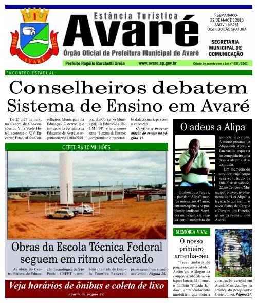 Conselheiros debatem Sistema de Ensino em AvarÃ© - CÃ¢mara ...