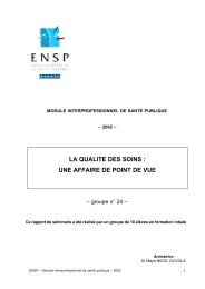 la qualite des soins : une affaire de point de vue - Banque de ...