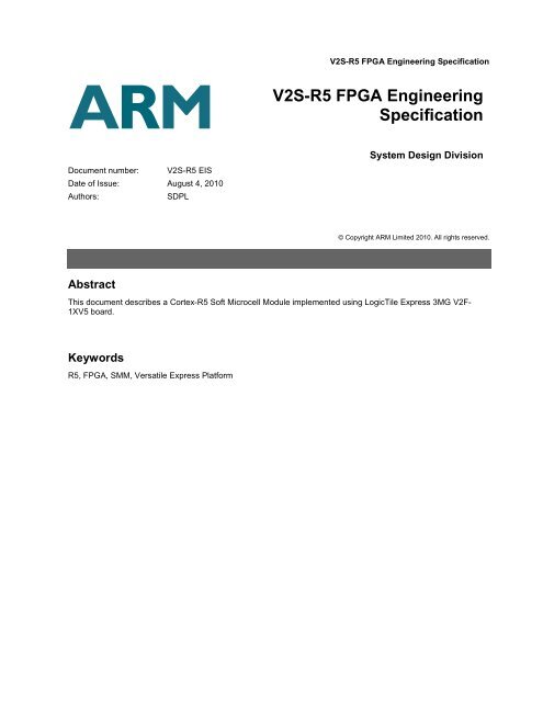 User Guide - ARM
