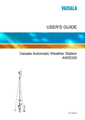 Vaisala Automatic Weather Station AWS330 User Guide in English