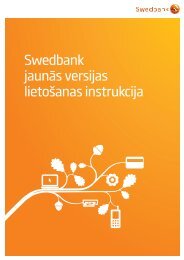 Pirmie soÄ¼i internetbankÄ - Swedbank