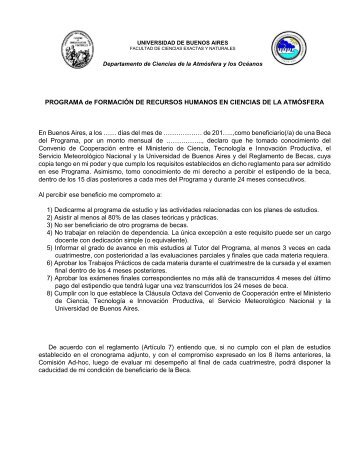 Acta de Compromiso - Universidad de Buenos Aires