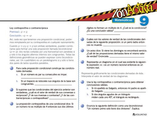 Tema 54 Proposiciones derivadas de una condicional