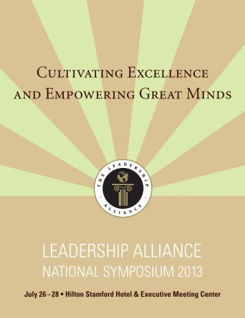 View Program Guide - The Leadership Alliance
