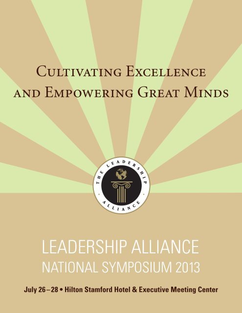 View Program Guide - The Leadership Alliance