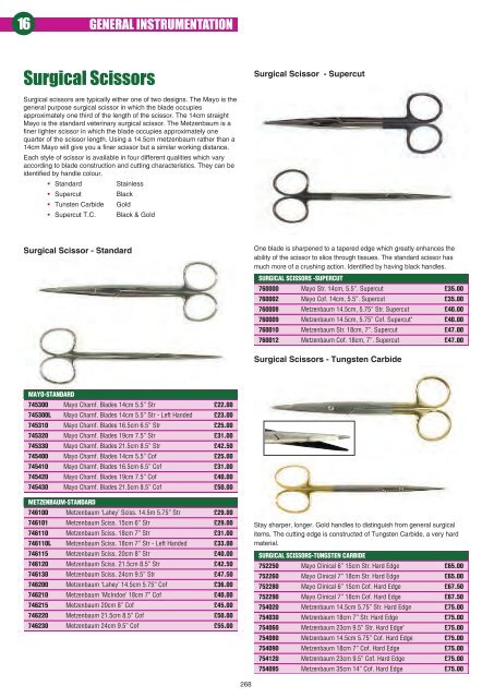 Chapter 16 - Veterinary Instrumentation