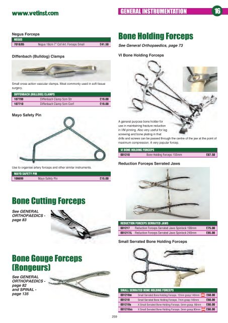 Chapter 16 - Veterinary Instrumentation