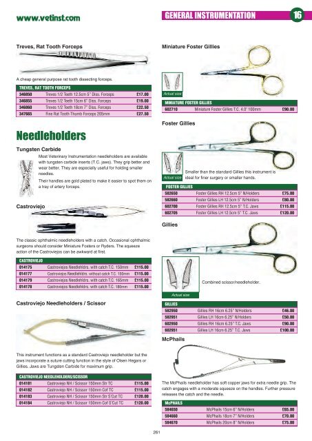 Chapter 16 - Veterinary Instrumentation