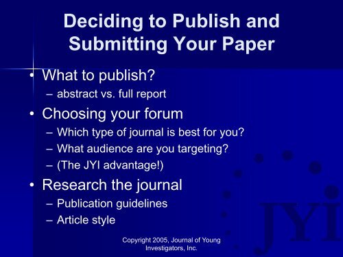 Writing Scientific Manuscripts Presentation - The INCLEN Trust