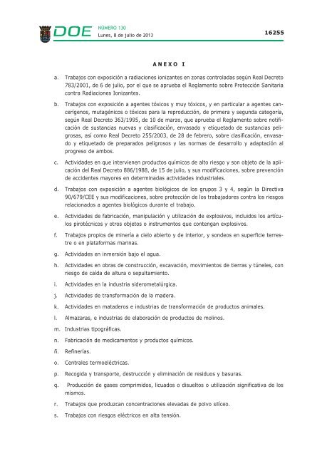 disposiciones generales i - Diario Oficial de Extremadura - Gobierno ...