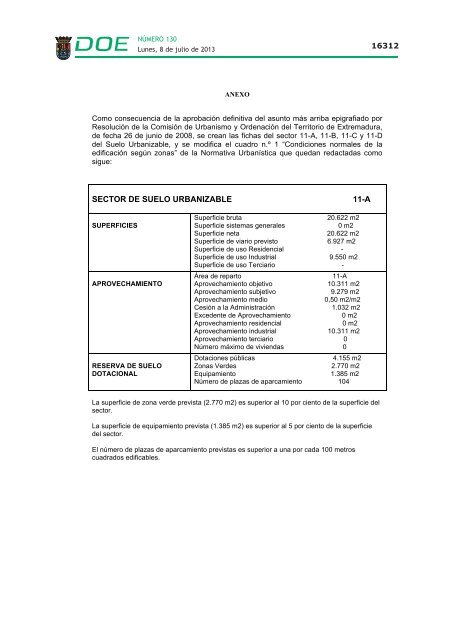 disposiciones generales i - Diario Oficial de Extremadura - Gobierno ...