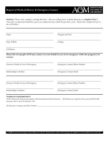 in case of emergency form for employees
