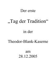 „Tag der Tradition“ - Traditionsverband Logistik Rheine