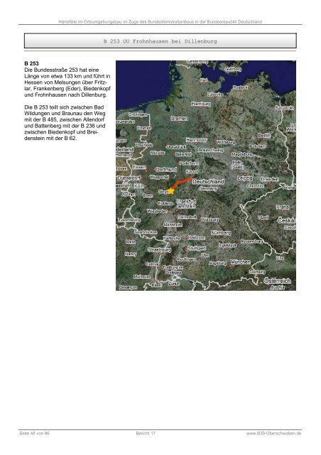 Härtefälle im Ortsumgehungsbau in Deutschland - B30 Oberschwaben