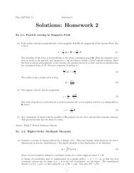 HW2 solutions - Itai Cohen Group