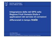 Integrazione delle reti GPS nella Regione Friuli Venezia Giulia ... - Ogs
