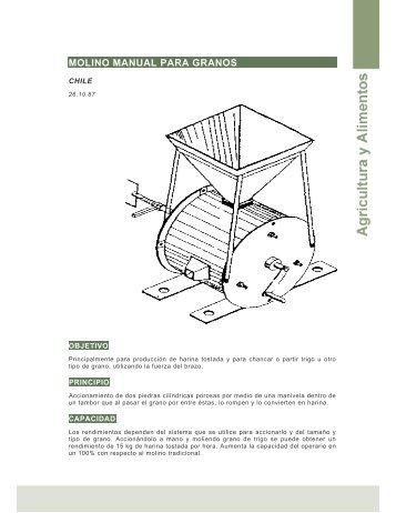 Molino manual para granos (Chile ) - Ideassonline.org