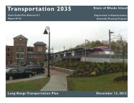 Transportation 2035 - State of Rhode Island: Division of Planning