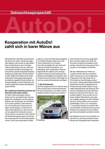 Kooperation mit Autodo! zahlt sich in barer Münze aus