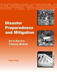 Disaster Preparedness and Mitigation - Peace Corps